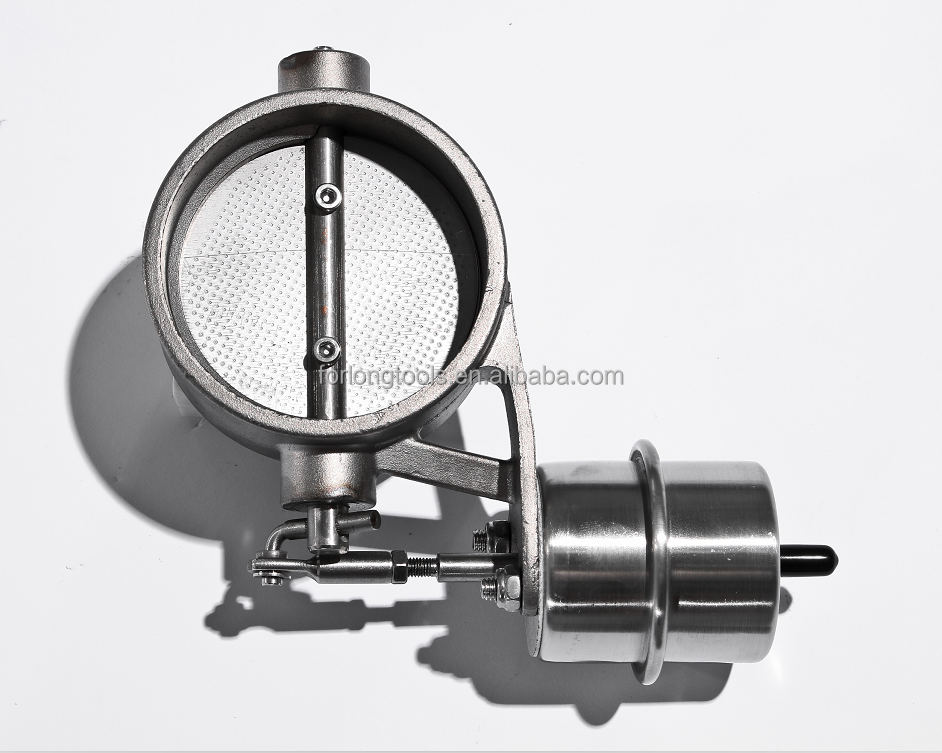 Universal Year Stainless Steel Exhaust Cutout Valve Set with Vacuum Actuator 2.5" Pipe Open and Close Universal Car Make