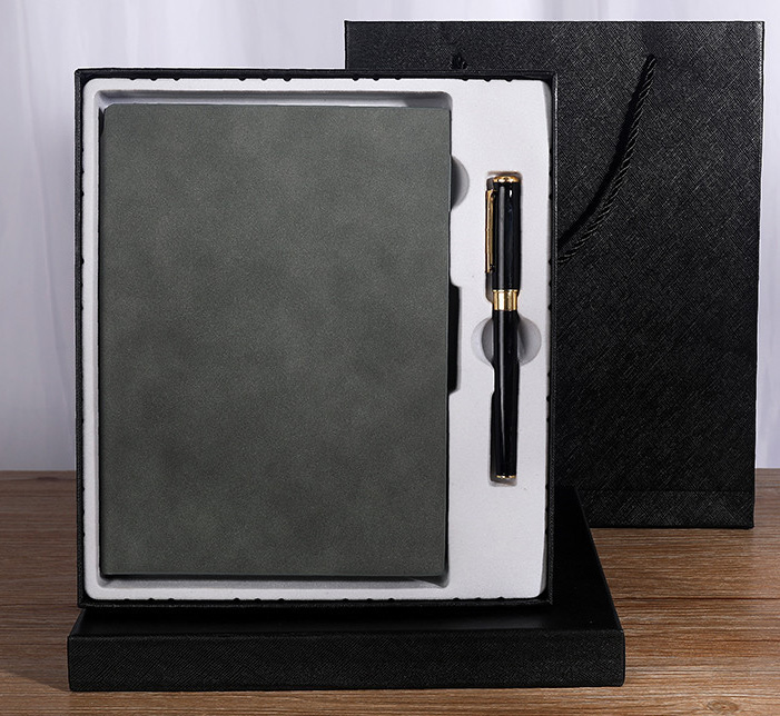 Business Gift Box A5 Thickened Soft Leather Notebook with Customized Logo Notepad