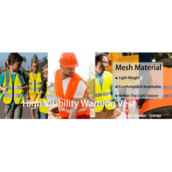 S - 3XL Hi Vis Vest Industrial Security Traffic Safety Jacket Reflective