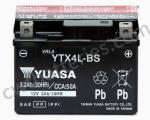 Lithium Motorcycle Yuasa YTX4L-BS Battery 12V 3Ah 10HR CCA:50A
