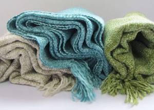 Wholesale Acrylic Fibers Couch Throw Blanket Country Style Woven For Couches OEM from china suppliers