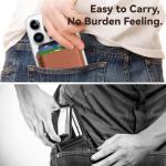 PU Leather Phone MagSafe Wallet Stand For IPhone And Samsung