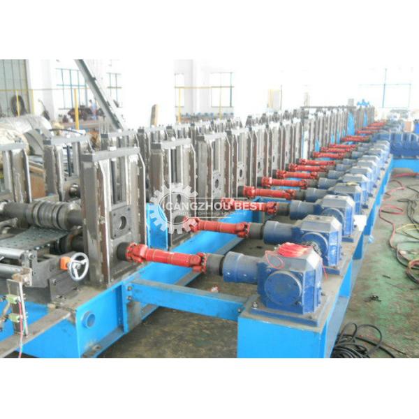 Heavy Duty 2.5mm Rack Roll Forming Machine Slotted Angle Shelving Making