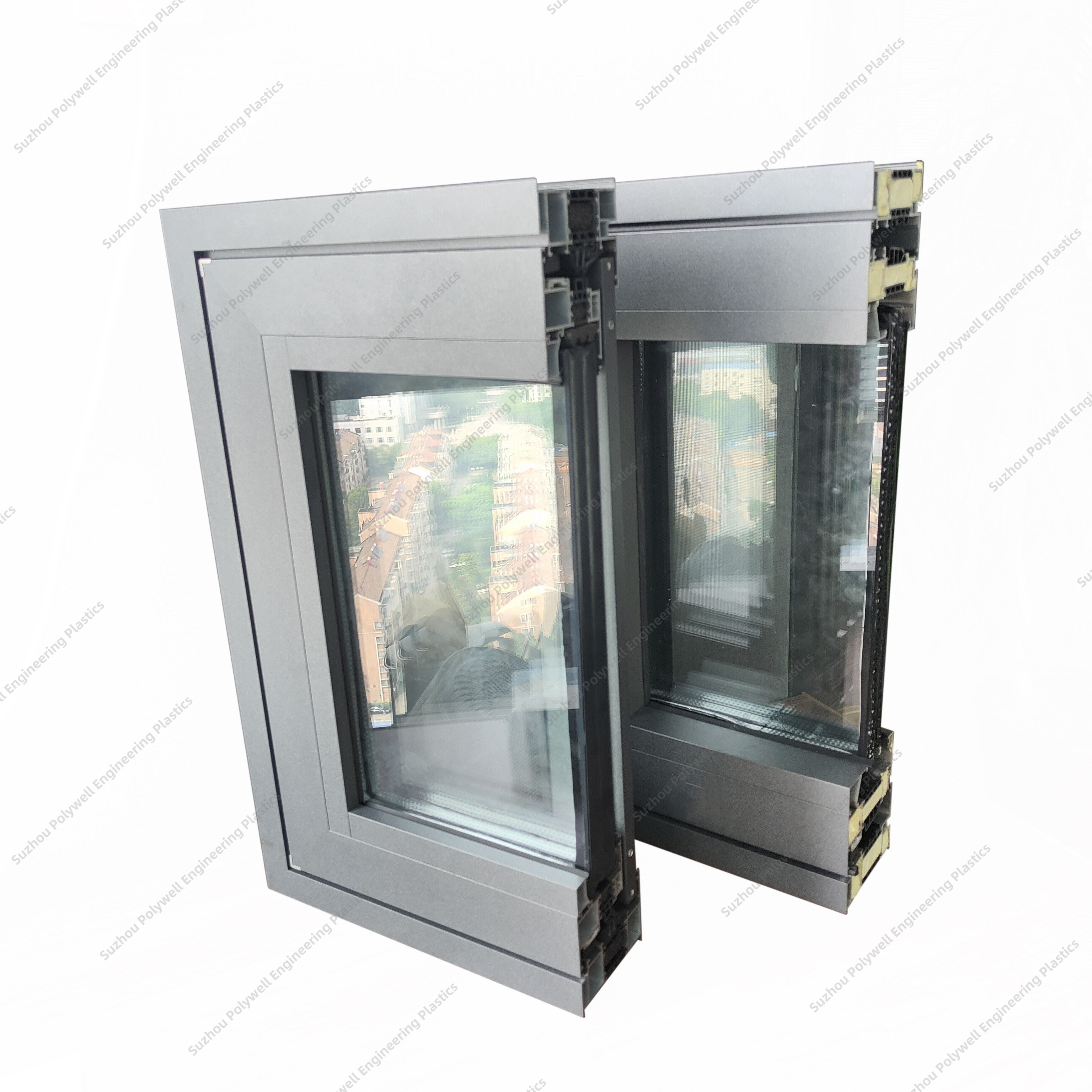 Customized PVC Aluminum Sliding Window Wind Sound Proof Heating Barrier System Windows