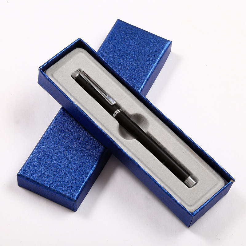 Recycled Materials Custom Luxury Style Easy Open Pen Kraft Paper Boxes Lid And Base Box for Business Gifts