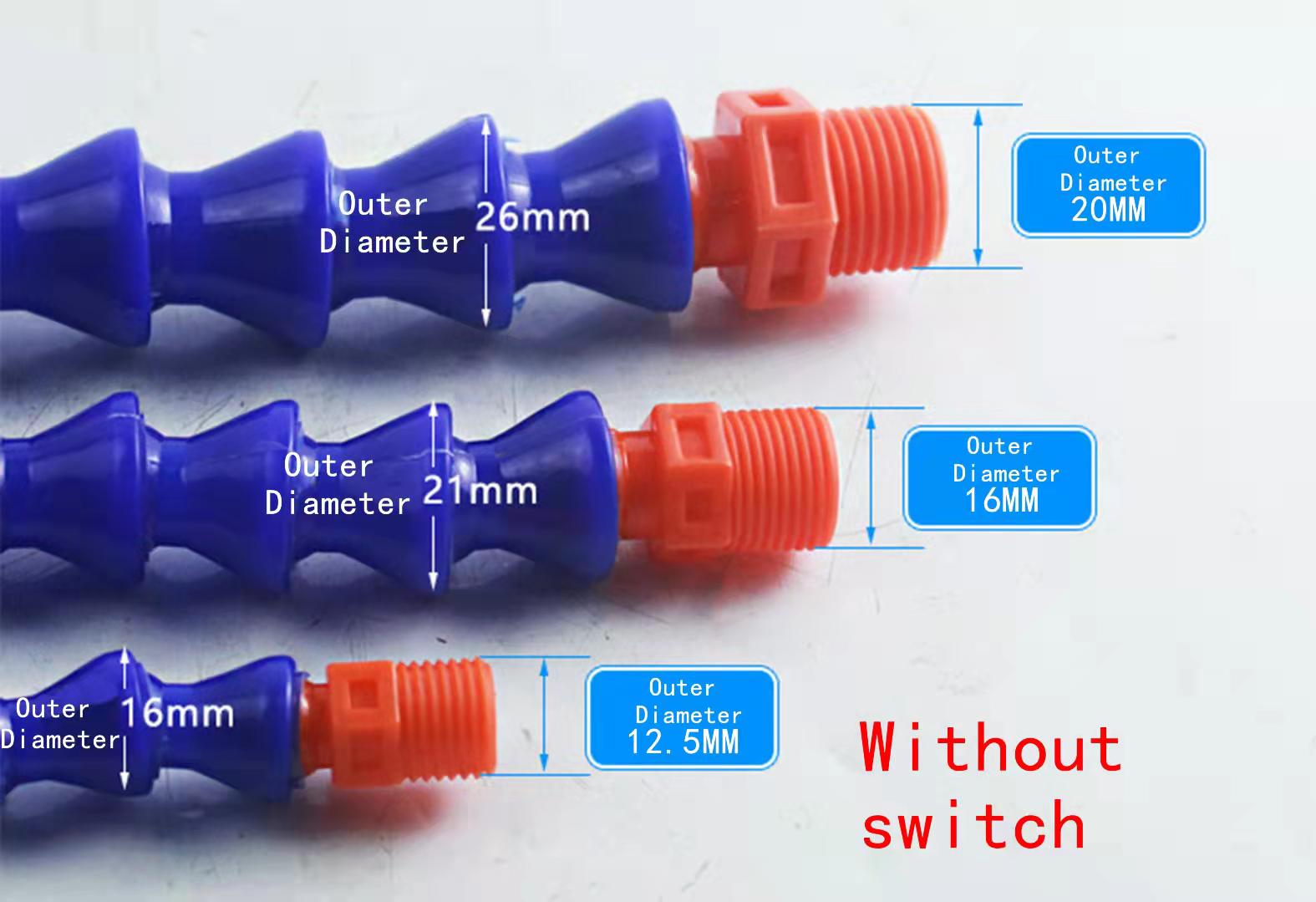 Factory direct wholesale Plastic Flexible Collapsible Plastic Tube CNC machining center cooling pipe