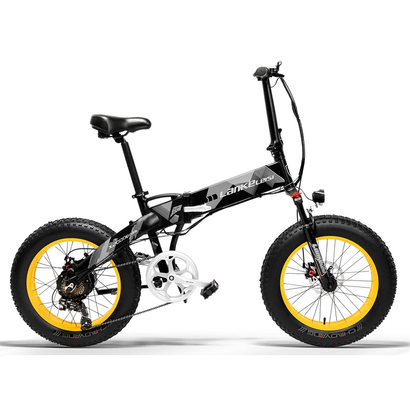 Popular Folding Fat Bike , 20 Inch 1000 Watt Electric Bike 5 Shifts Control