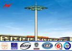 Anti Corrosion Electric High Mast Monopole Antenna Tower With Climbing Ladder