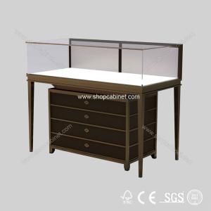 Wholesale Newest !!! design luxury modern round glass jewelry display showcase from china suppliers