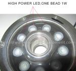 RGB LED Underwater Fountain Lights AC 12V / 24V 9W Tempered Glass Long Life
