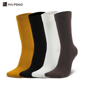 Wholesale Cotton Anti Slip Crew Grip Socks Embroidered Pilates Yoga Socks from china suppliers