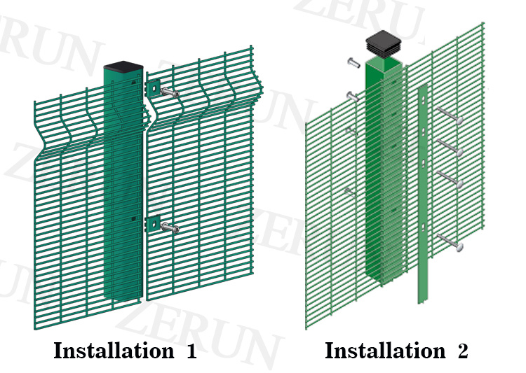 anti-climbing fence clearvu 358 security fence,low price invisible security pvc coated clearvu 358 fence