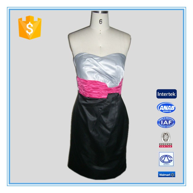 2016 Summer Fashion Ladies Sexy Chest Wrap Mini Backless Party Dress