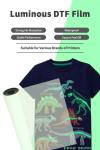 Glow in Dark DTF printing Material Luminous DTF Film High Visibility Heat