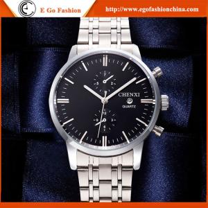 Wholesale 071A 2 Small Dials Watch Big Dial Watch Quartz Watch Stainless Steel Watch Fashion Watches from china suppliers