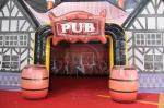 Durable Inflatable Display Tent / Blow Up Event Shelter 10x6x6m Pub Themed