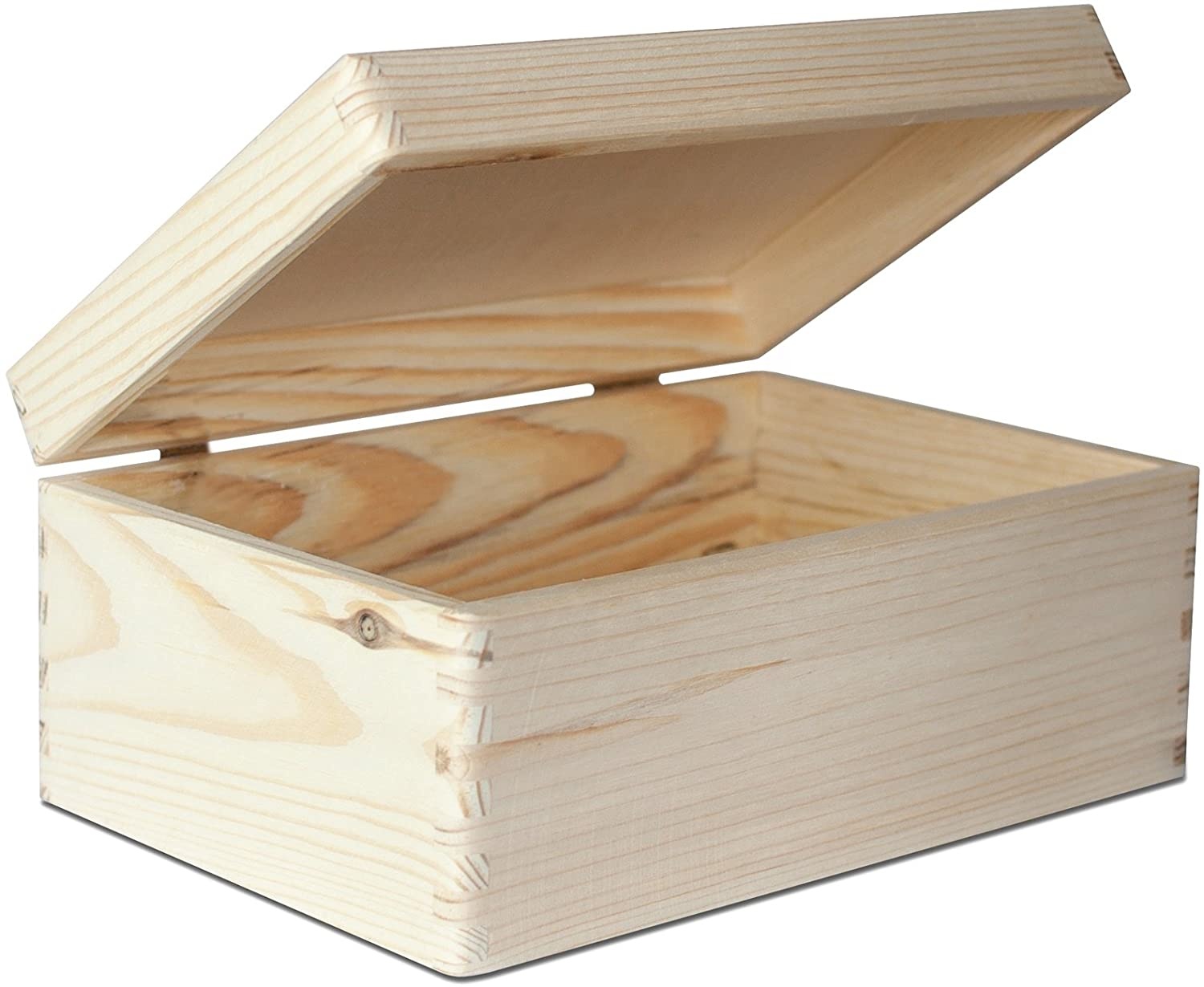 White Decoration Large Wooden Box 20cm X 30cm Storage Keepsake Wood Box Plain