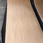FSC Red Oak Veneer Sheets 0.45mm Phenolic Glue Wood Wall Panels