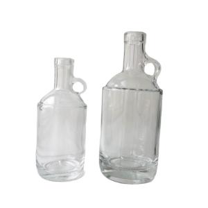 Wholesale Glass Products 750ml Bottle With Cork For Liquor Vodka Clear Glass Collar from china suppliers