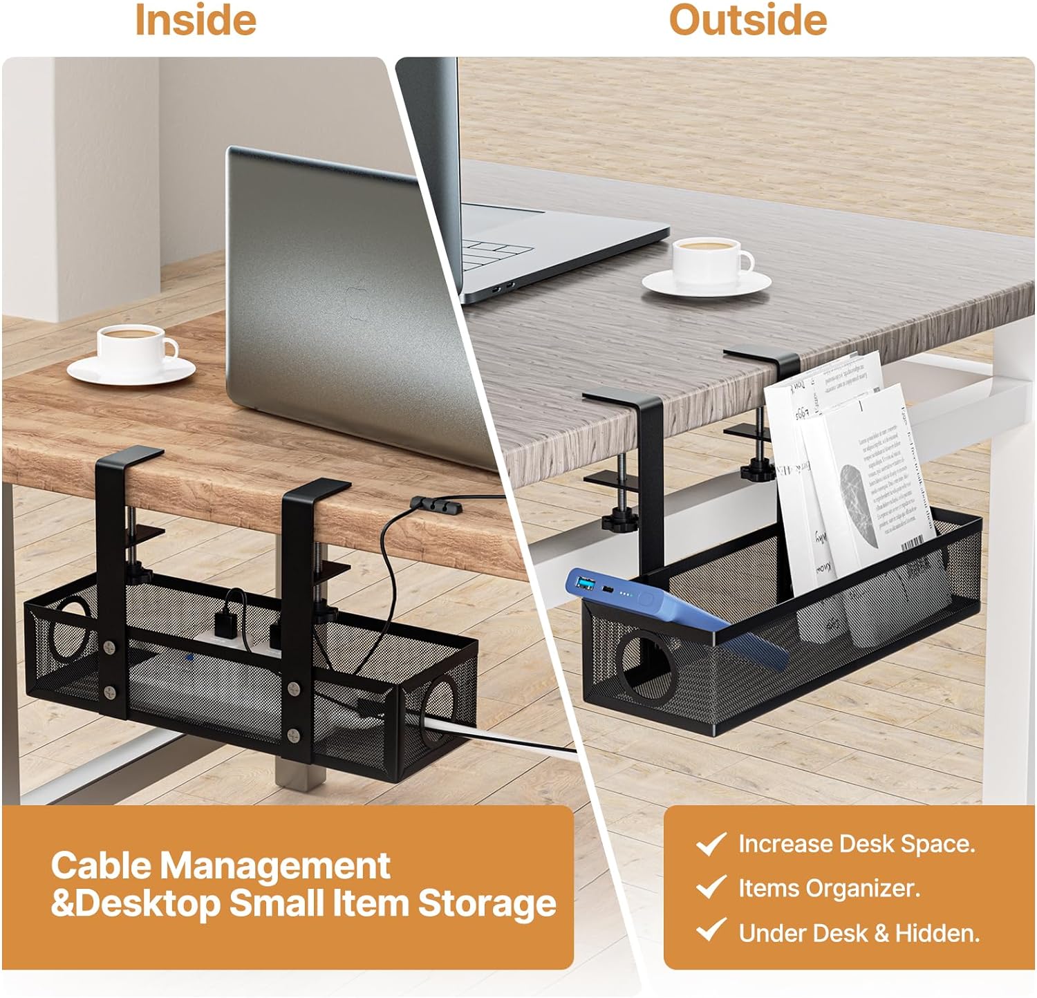 Non-folding Rack Cable Organizer for Wire Management in Home Office ISO9001 Rohs CE