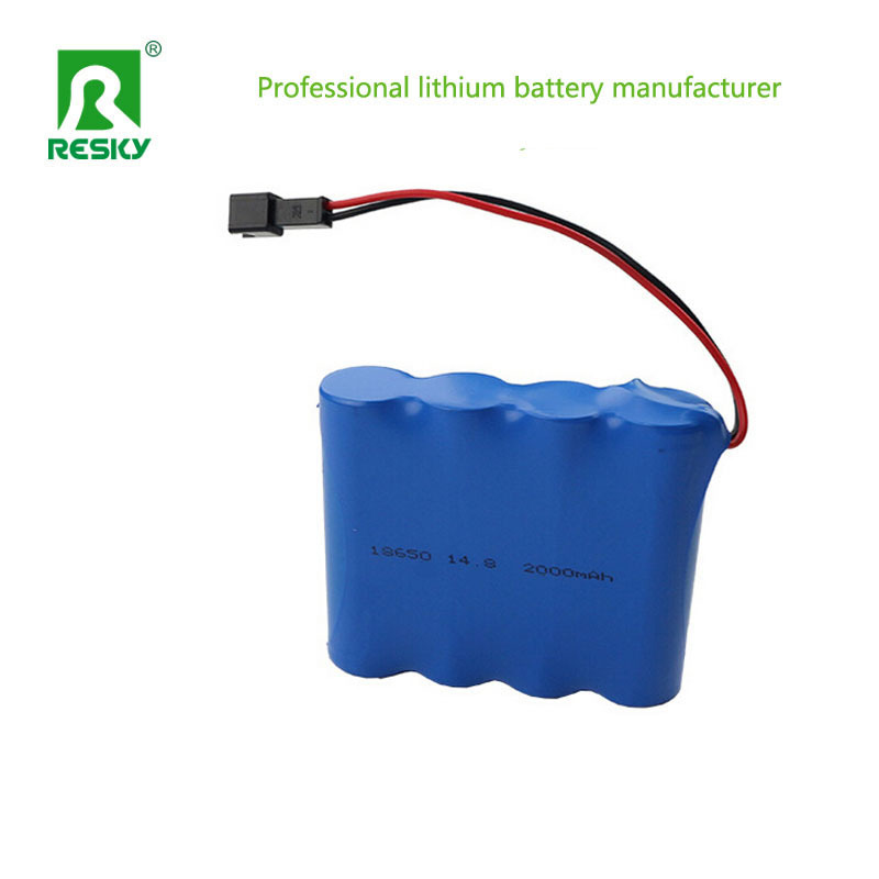 LED Light Li-ion Battery Pack 18650 14.8V 4S 2600mAh Lithium Ion Battteries