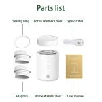 15w Custom Mini Baby Bottle Warmer Breast Milk Travel Bottle Heater For Baby