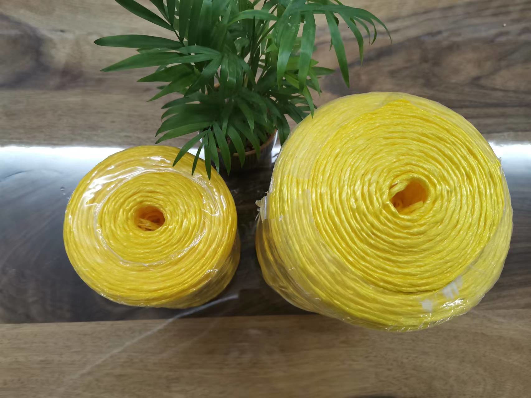 18KD Diameter 2mm Tanzania Polypropylene Baler Twine Yellow Color 4 Sizes