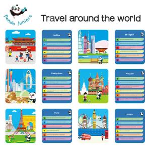 Wholesale Travel Around The World Preschool Learning Cards , Baby Learning Flashcards 20 Cities from china suppliers