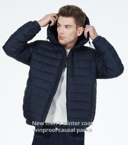 Wholesale Size 46 - 54 Man Sping Autumn Coat Dark Blue Winter Coat For Customer Requirements from china suppliers