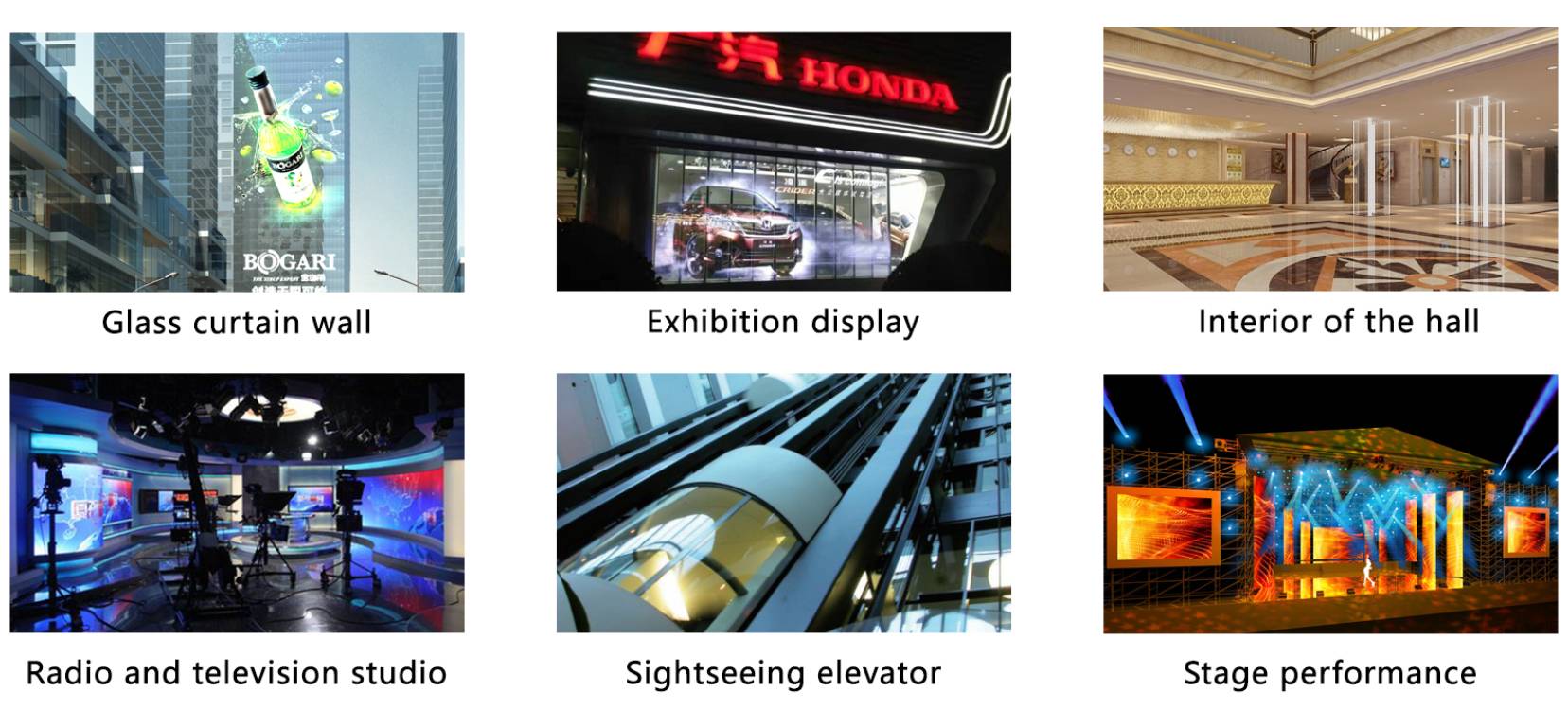 IP43 Slim Indoor Flexible Transparent P3.9 Led Display Screen Customized