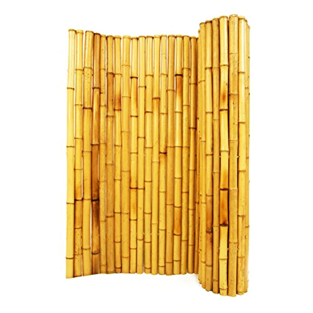 Natural Bamboo Material Painted Bamboo Fence Panels Rolled Bamboo Fence Privacy Garden Border