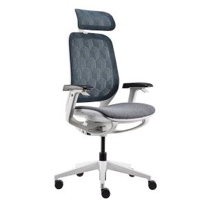 Wholesale White Ergo Task Chair with Headrest Mesh Revolving Ergonomic Office Chair from china suppliers