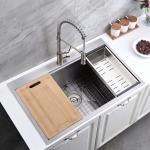 OEM Brushed 33"x 22" 18 Gauge Kitchen Workstation Sink