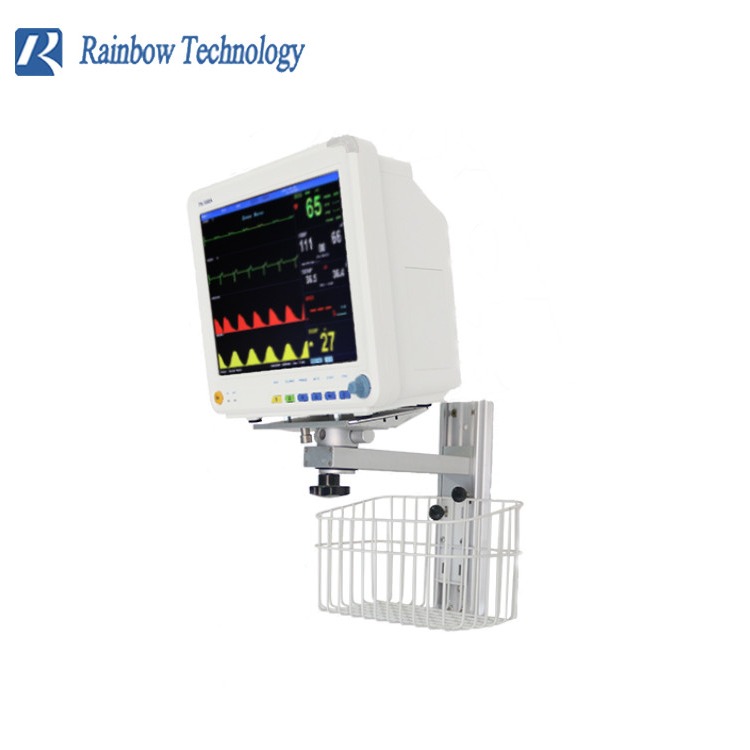 Hospital Aluminum Alloy Medical Cart Wall Mounted Stand for Patient Monitor