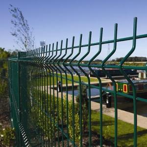 Wholesale Galvanized Steel 3D Curved Security Welded Fence Panels 50x200mm 50x150mm from china suppliers