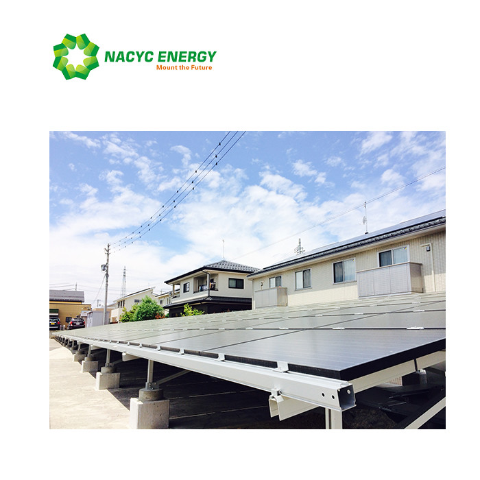 Silver Ground Mount Solar Racking Solution Easy Installation Economical And Practical
