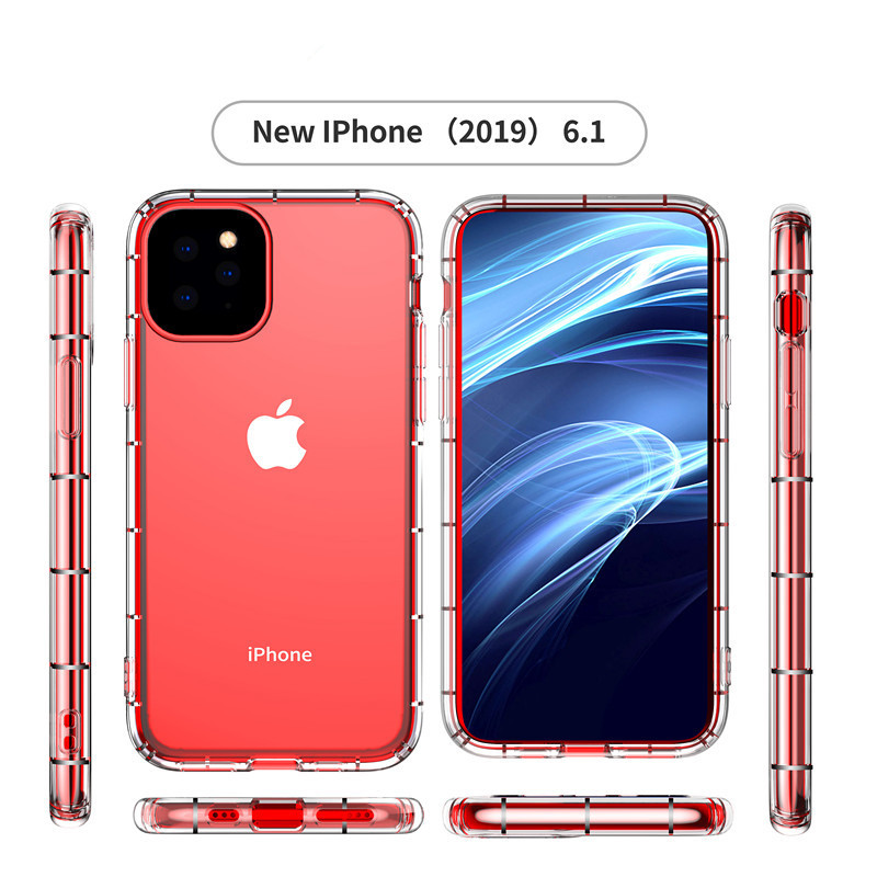 Four Corner Airbag Cover Transparent TPU Mobile Phone Case IPhone XS 6 / 7 / 8 Plus XR Max