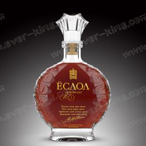 Wholesale SGS Oval 500ml High Flint Whiskey Glass Bottle from china suppliers