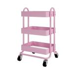 3 Tiers Rolling Utility 4 Caster Kitchen Storage Trolley