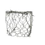 Tray + Plastic Film Gabion Fence System Galvanized Basket Stone Cages