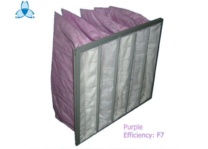 Self - Supported Air Conditioning Air Filters , Pocket Cleaning Air Filters For Pharmaceutical