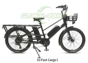 Wholesale Red Alloy Frame Electric Cargo Bike With Brushless Motor 48V Mechanical Disc Brakes from china suppliers