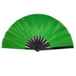 33cm Length Large Bamboo Hand Fan Fabric 13 Inch Hand Fan For Disco