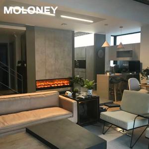 Wholesale 58inch Wall Mounted Fake Charcoal Led Fireplace Heater Wall Surface Remote Control from china suppliers