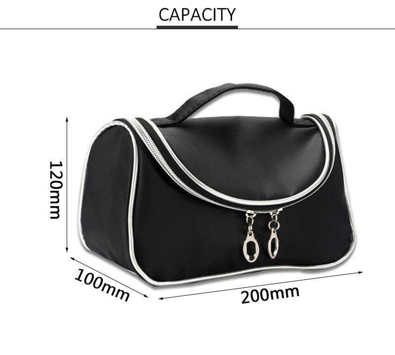 Water Resistant Zipper Polyester Makeup Bag For Travel
