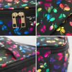 3 Pack Butterfly Polyester Women'S Toiletry Travel Bag