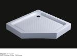 Frameless Glass Shower Cabin For Home Diamond Shape Hinge Open Style