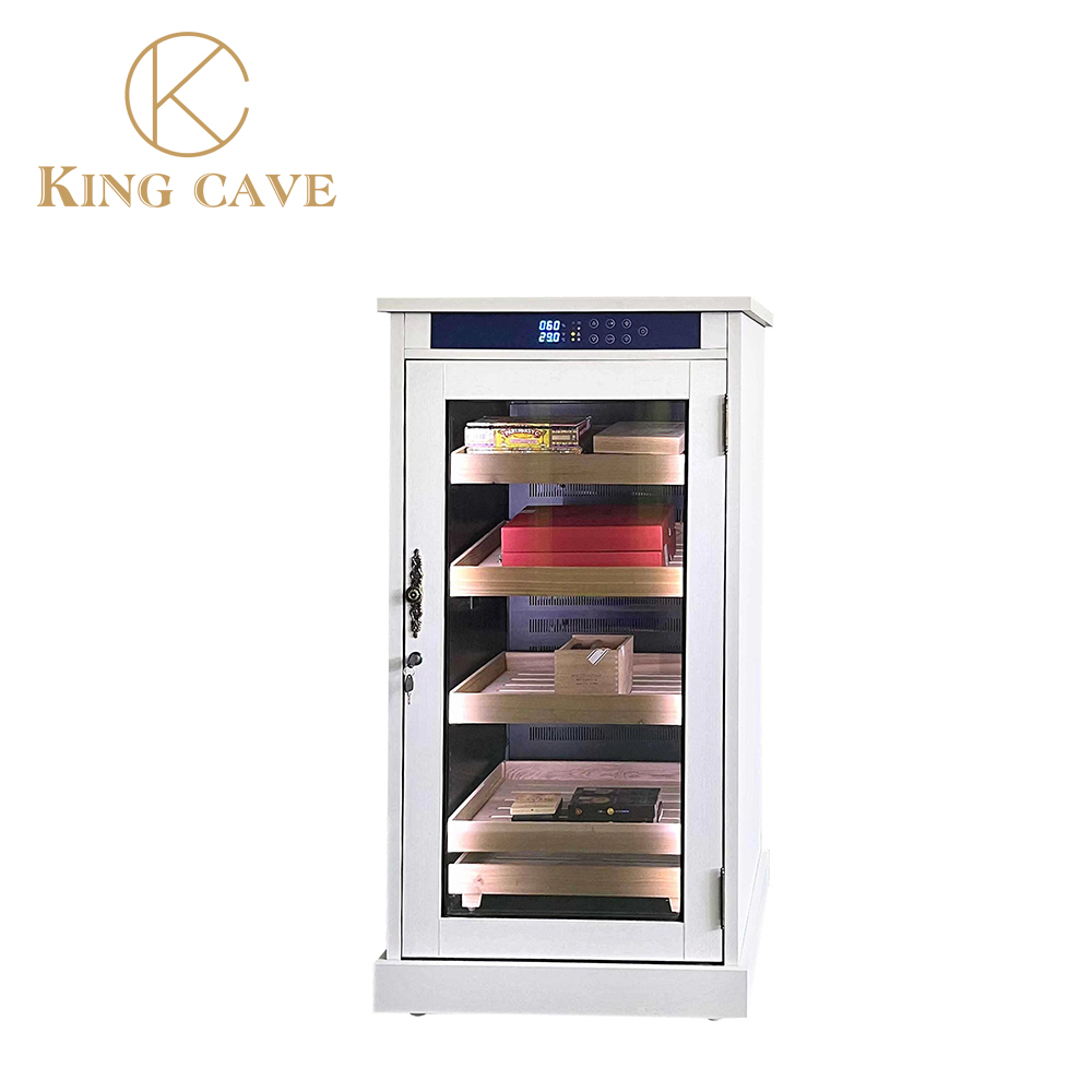 Custom High Quality Commercial Electric Cigar Cooler Humidor Cabinet With Lock
