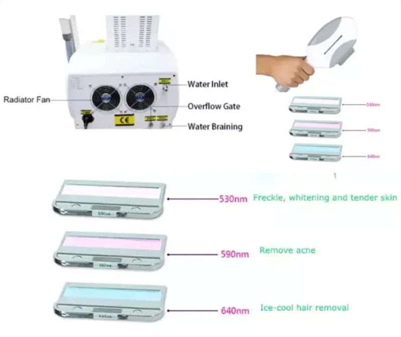 Home Use Ipl 610nm Laser Hair Removal Machine Permanent Skin Rejuvenation