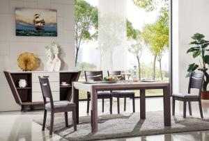 Wholesale high quality rectangle 4 seater wood dining table furniture from china suppliers